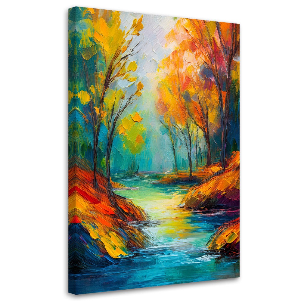 Obraz na płótnie, Kolorowy Las 40x60