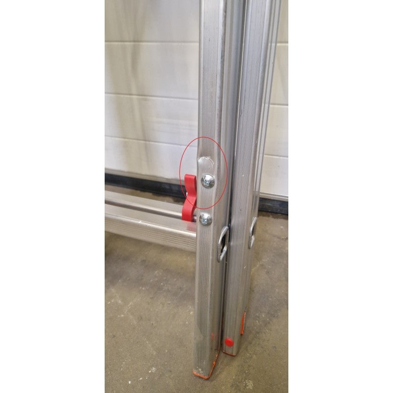 Escabeau Échelle Transformable 2 Plans FACAL Genia 2x8 marches Charge 150kg en Aluminium - G260-2 - 4