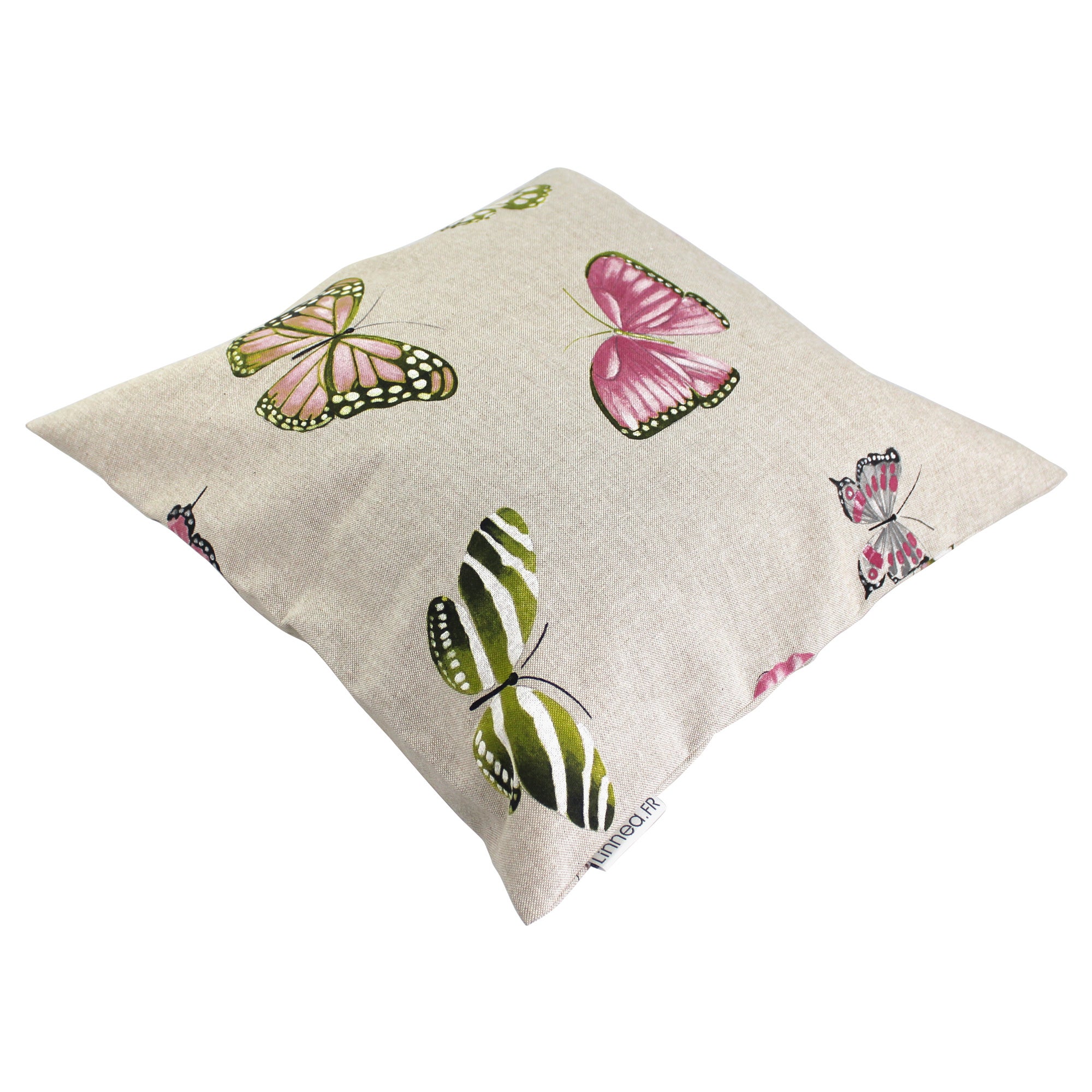 Housse De Coussin 45x45 Cm - Blanche - Polyester - Neuve Sans Emballage