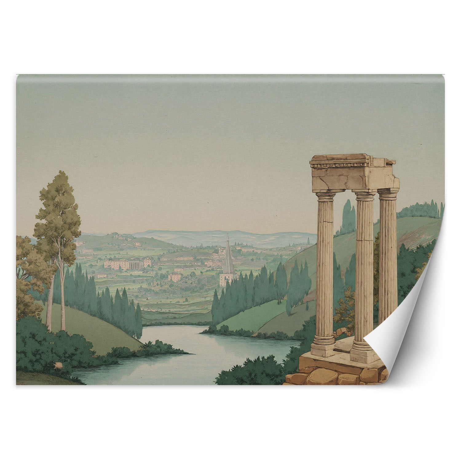 Fototapeta, Krajobraz Drzewa Architektura 450x315