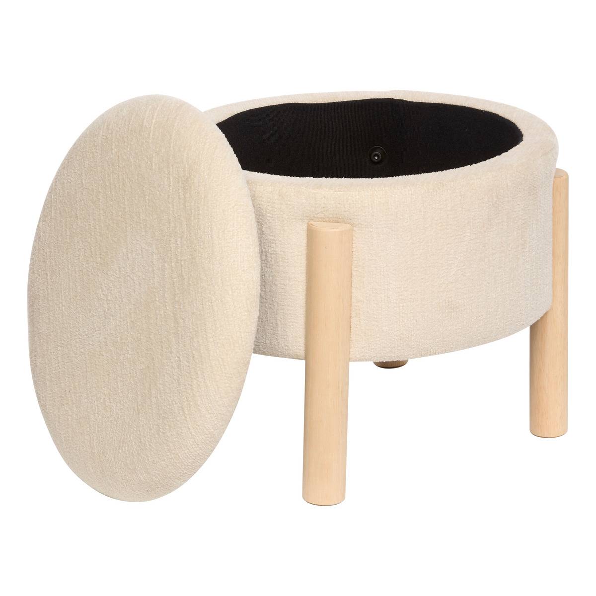 Taburete Elki Blanco 45.5x37x45.5cm , Atmosphera Créateur d'intérieur ...