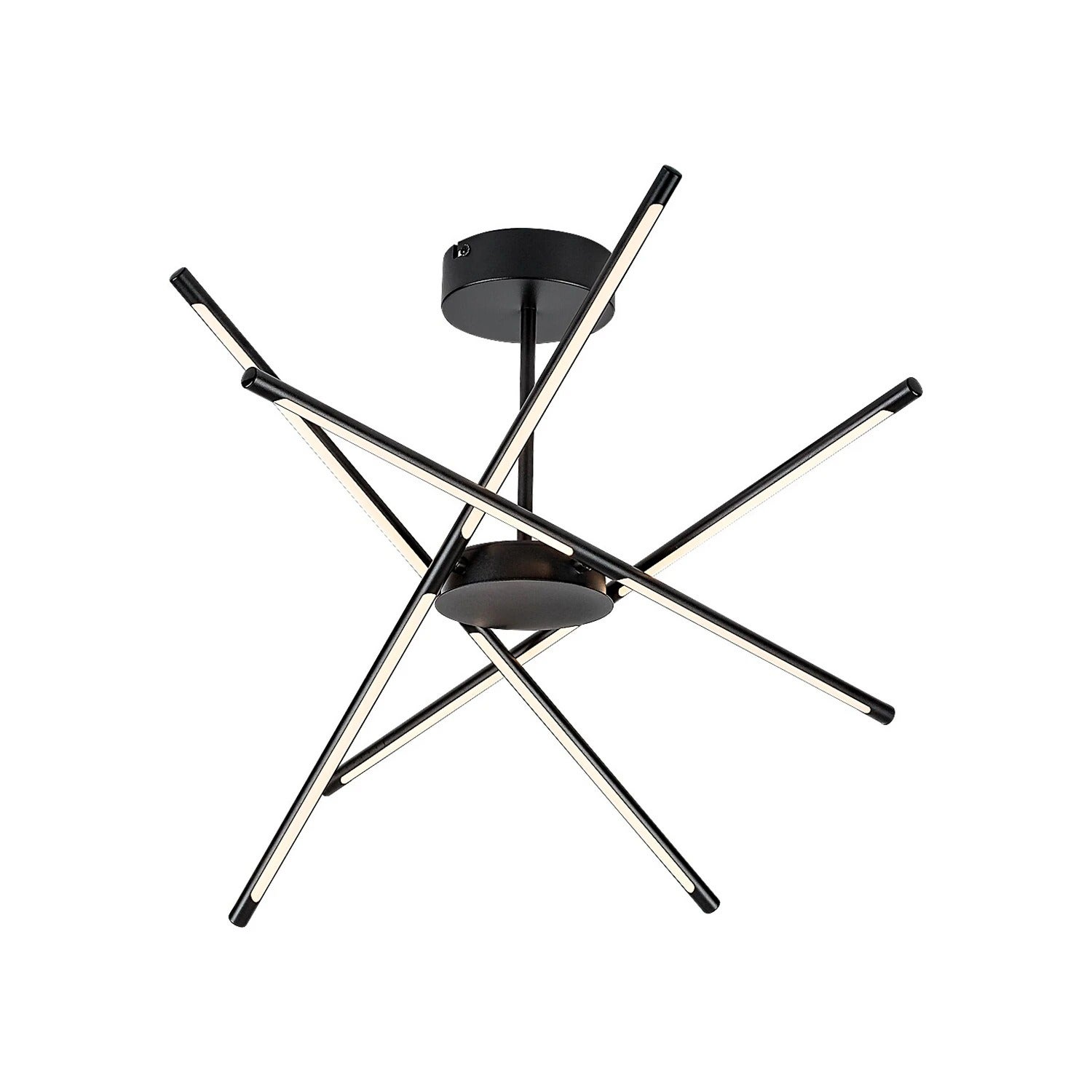 Lampă de plafon Rabalux HENLI2 LED 40W, 4 lumini, neagră, metal, 66 cm ...