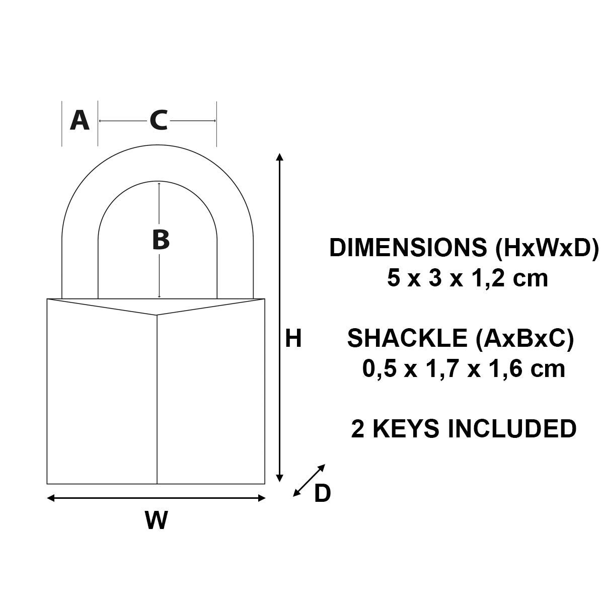 Cadenas à clé Master Lock 639EURD - 4