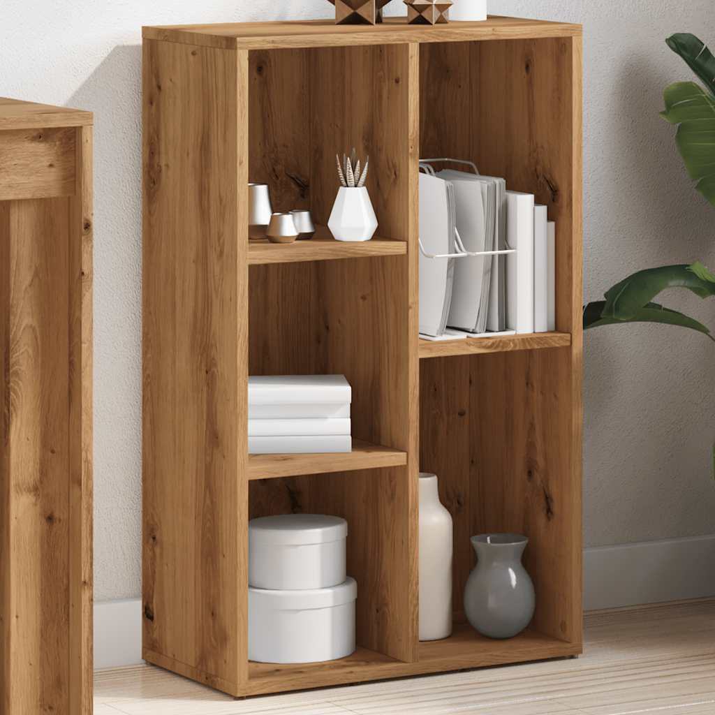 Bibliothèque | Armoire de livres | Meuble de Rangement chêne artisanal 45x25x80 cm bois d'ingénierie CFW719552 - 4