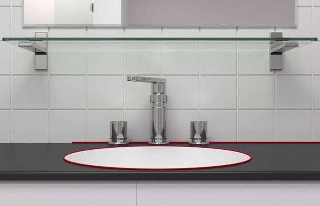 BISAN Silicone Sanitario Trasparente, Resistente Alla Muffa - Foto 7