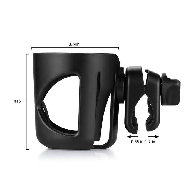 Portabicchieri per passeggino con supporto per telefono, portabottiglie per bambini, portabicchieri universale, 2 in 1, per passeggino, bicicletta, sedia a rotelle, deambulatore, scooter Portabicchieri per passeggino con supporto per telefono, portabottiglie per bambini, portabicchieri universale, 2 in 1, per passeggino, bicicletta, sedia a rotelle, deambulatore, scooter