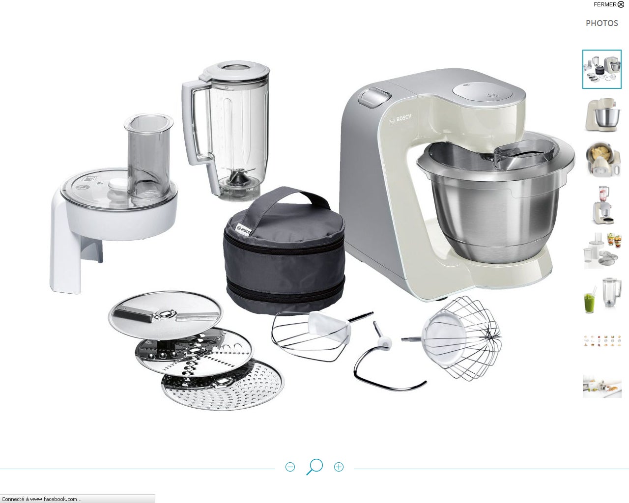 Bosch Mum58l20 Macchina Da Cucina 3,9 L, Acciaio Inossidabile, Argento/Bianco Gris , Leroy Merlin