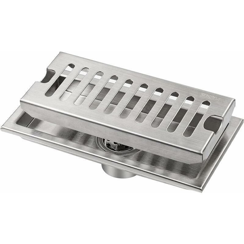 siphon-de-sol-rectangulaire-argent-200-mm-x-100-mm-en-acier-inoxydable