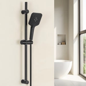 Tubo Doccia Nero Acciaio Inox 1,5 M - Flessibile Per Doccia E Vasca | Universale G1/2, Anti-Piega - Foto 8