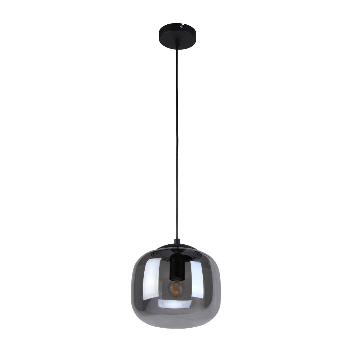 Lampa wisząca CALTO czarna piaskowana 1 x E27 x 40W wym: 120 x 22 x 22 cm Italux