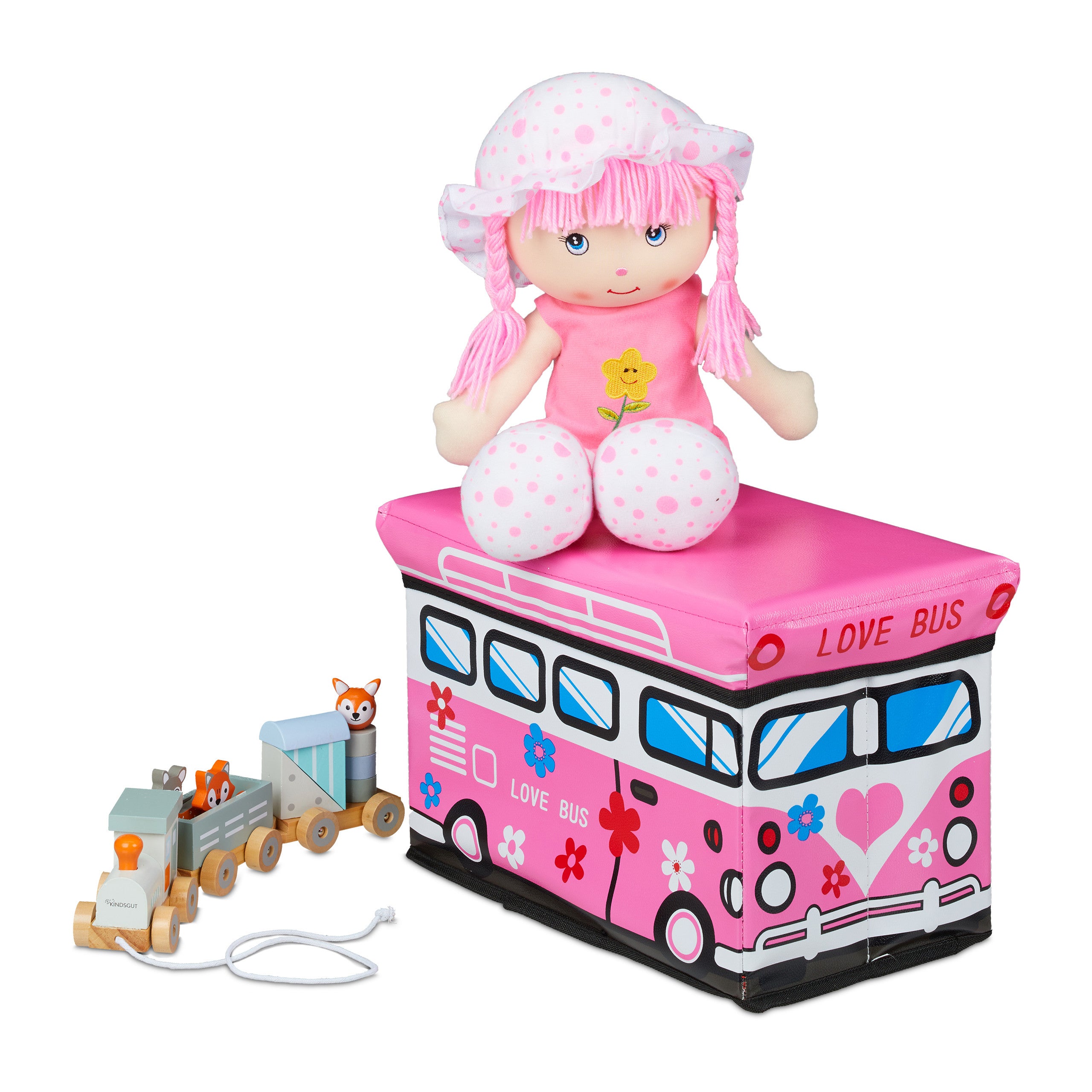 Relaxdays Scatola Portagiochi Bambini, Cesta In Stoffa Portaoggetti 33x33x33 Cm Giochi Design Scimmia Beige Marrone 78556866