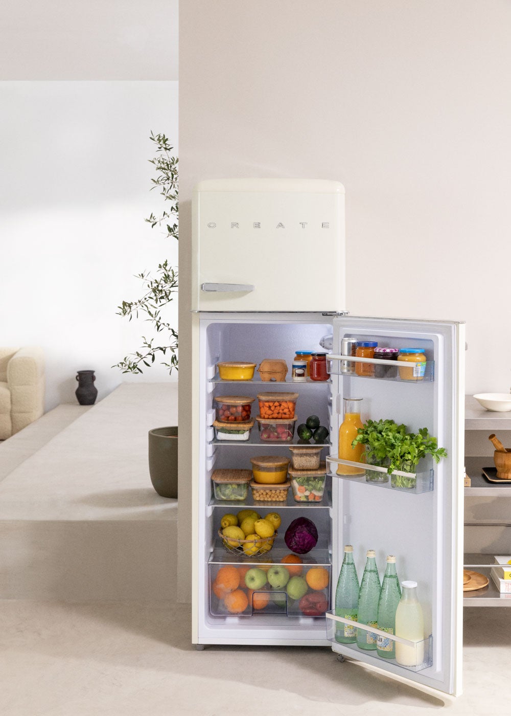 CREATE - FRIDGE STYLANCE TOP 246L - Frigorífico combi de estilo Retro - 3