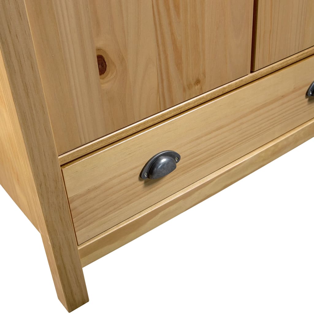 Roupeiro | Armario 2 portas Hill 89x50x170 cm pinho maciço CFW53761 - 4
