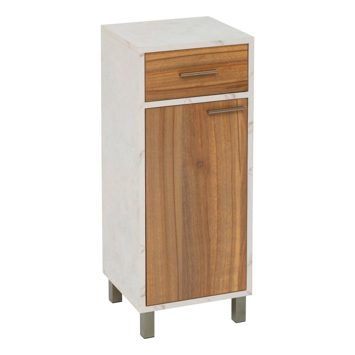 5Five Simply Smart Come Mueble Bajo De 1 Puerta Y 2 Niveles Efecto Madera Y Mármol 5Five , Leroy Merlin
