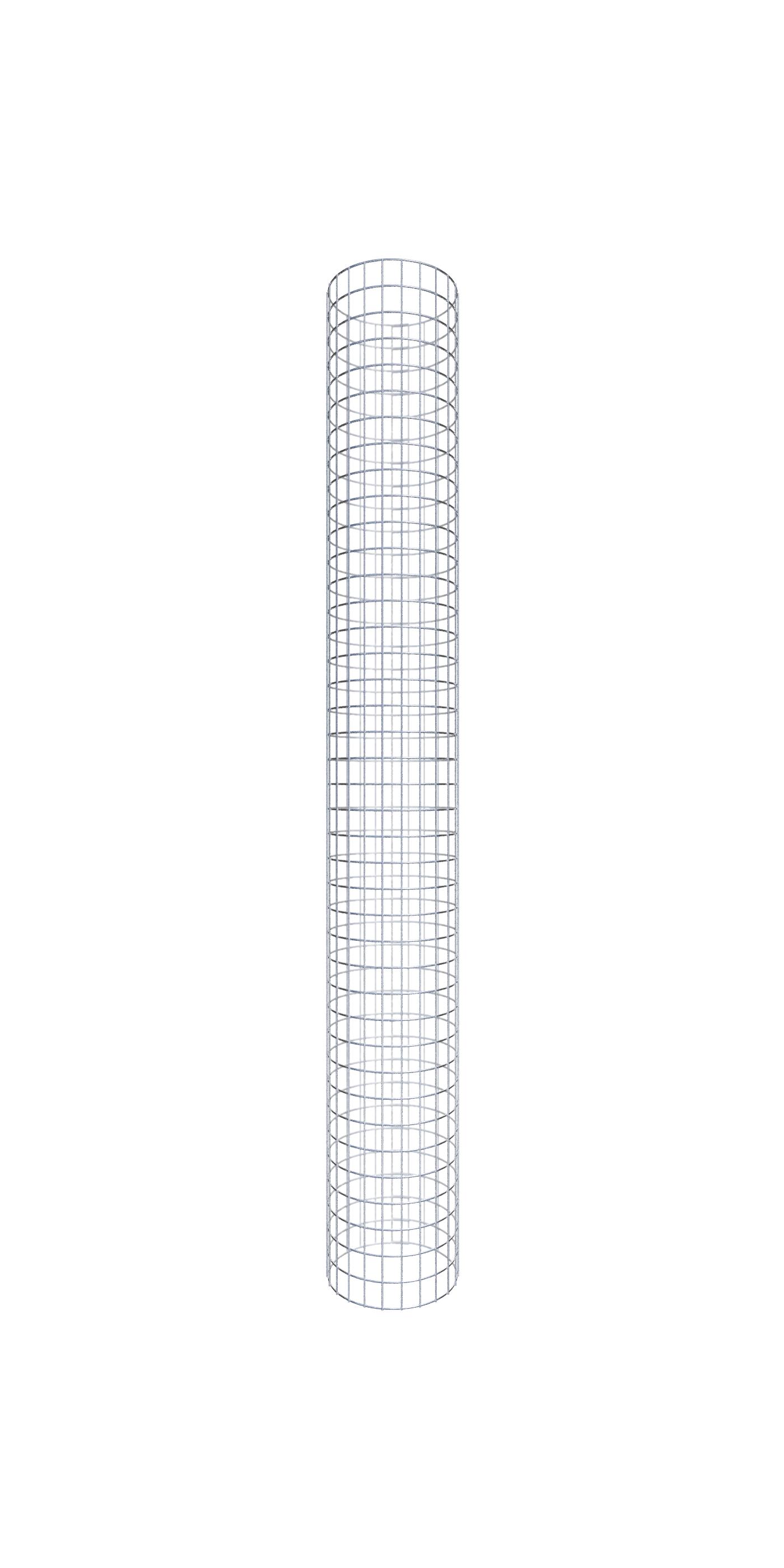 Kolumna gabionowa średnica 37 cm MW 5 x 5 cm okrągła - wysokość: 200 cm