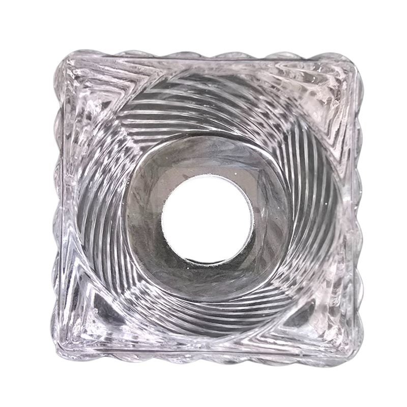 Paralume in vetro LEXIA 7x7cm trasparente apertura 3cm - 5