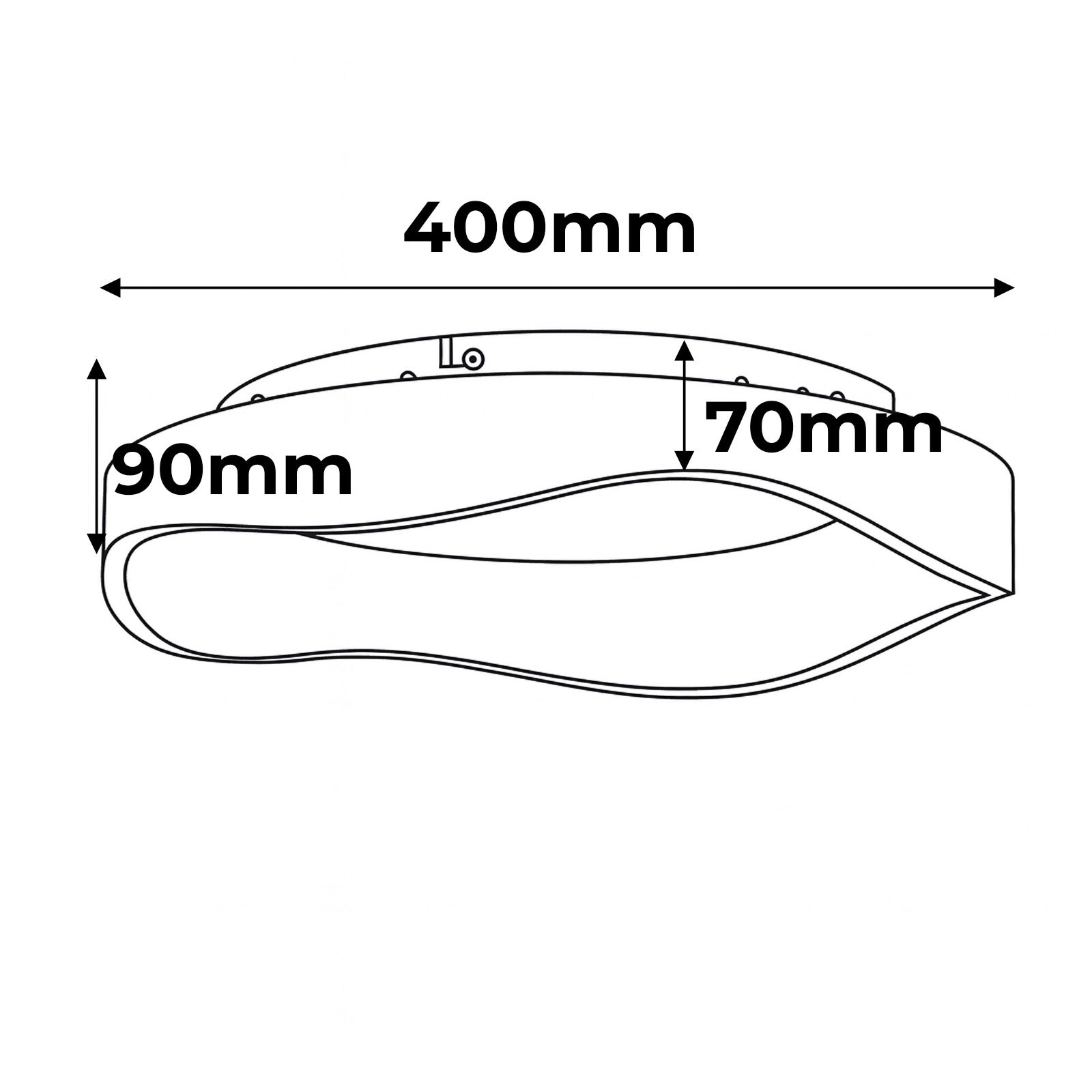 Plafoniera LED da soffitto in metallo bianco stile nordico moderno “ARINA” – 36W, luce selezionabile 3000K/4000K/6000K, Ø40 cm - 8