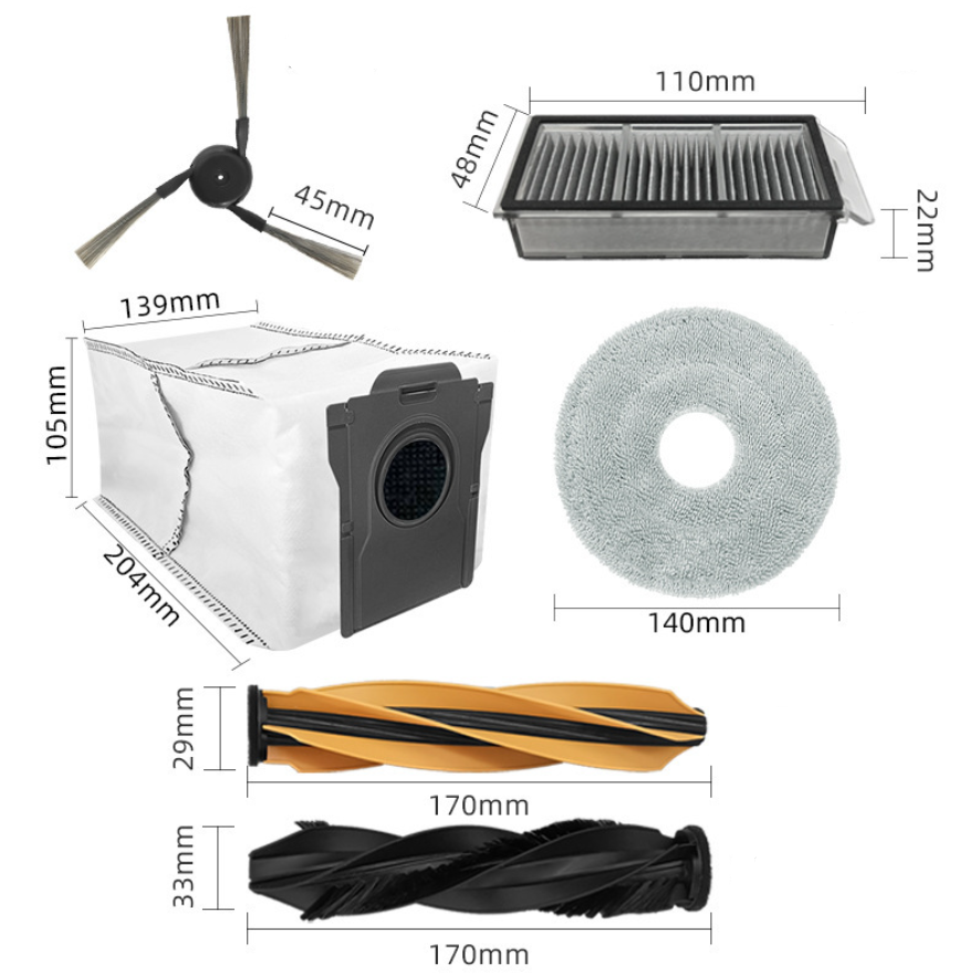 Kit d'accessoires pour Dreame X50 Ultra Complete/ L50 Pro Ultra/ X50 Master/ L40s Pro Ultra, Pièces de Rechange - 5