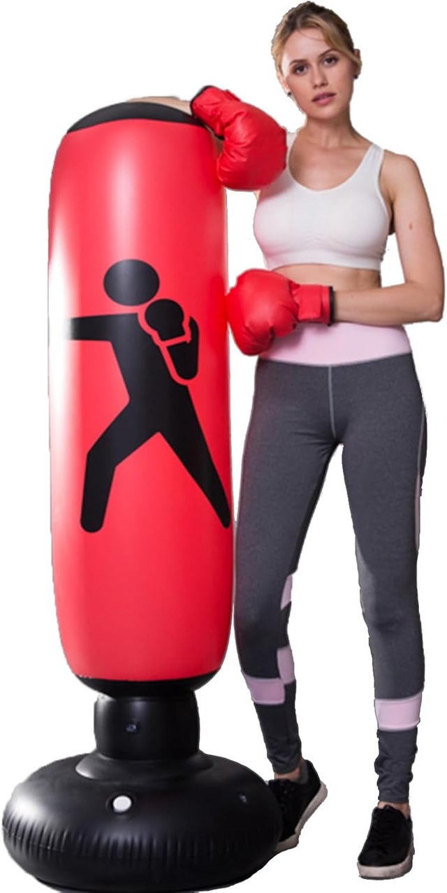 Sac De Frappe Sur Pied WingFly - Boxe Fitness - 160cm - Neuf