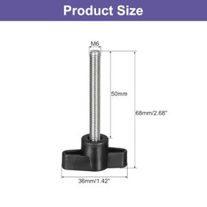 10 Pièces Têtes Molette à Pouce M2.5x4mm – Pour Vis, Boulons, Vernier, Marque Uxcell