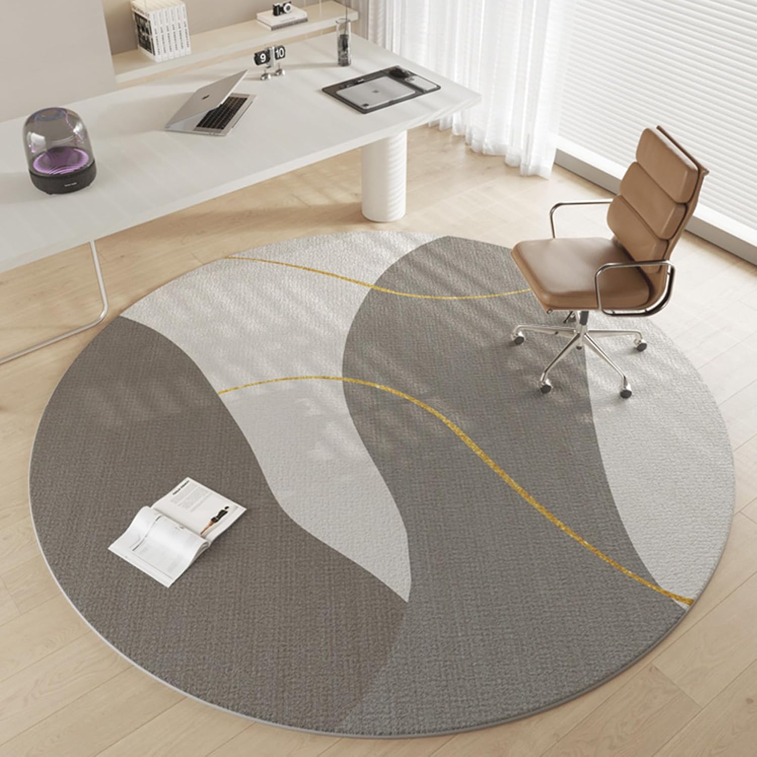 Jakarl Tappetino Per Sedia Da Ufficio Con Borchie, Proteggi Pavimento In PVC Per Moquette A Pelo Basso, 2 Mm Di Spessore, Antiscivolo, Ecologico - 4