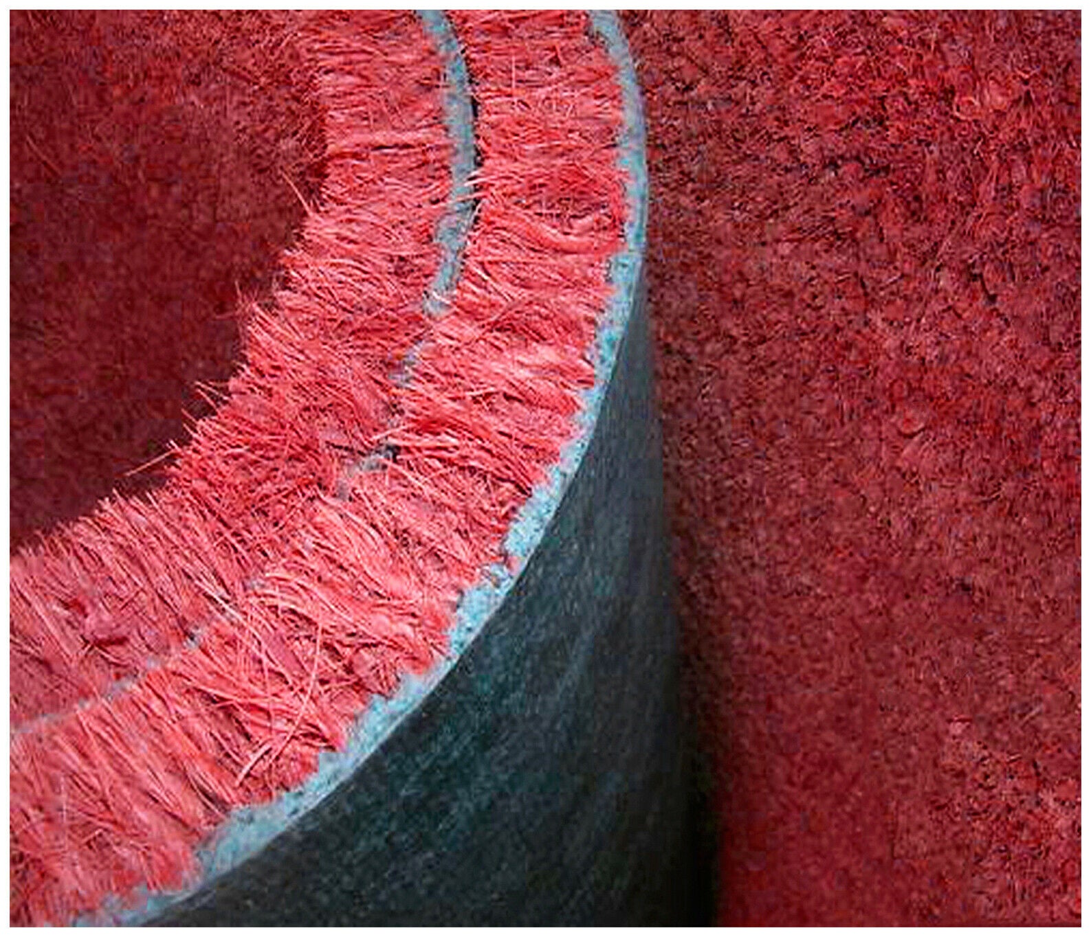 Felpudo fibra de coco 80x80 cm antideslizante entrada casa robusto rectangular rojo