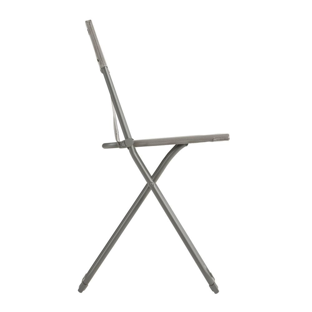 Chaise de jardin pliable sans coussin Colorblock / Natura en Acier Marron - 3