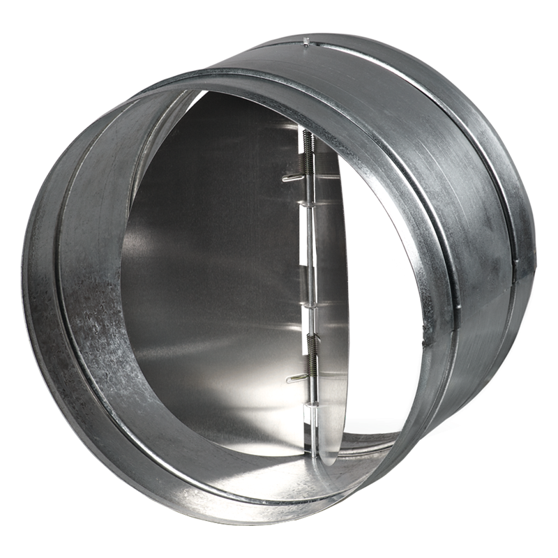 Clapet Anti-retour Rond Pour Conduits D'air - Diamètres 80 à 200 Mm - Blanc ABS - Facile à Installer - 7