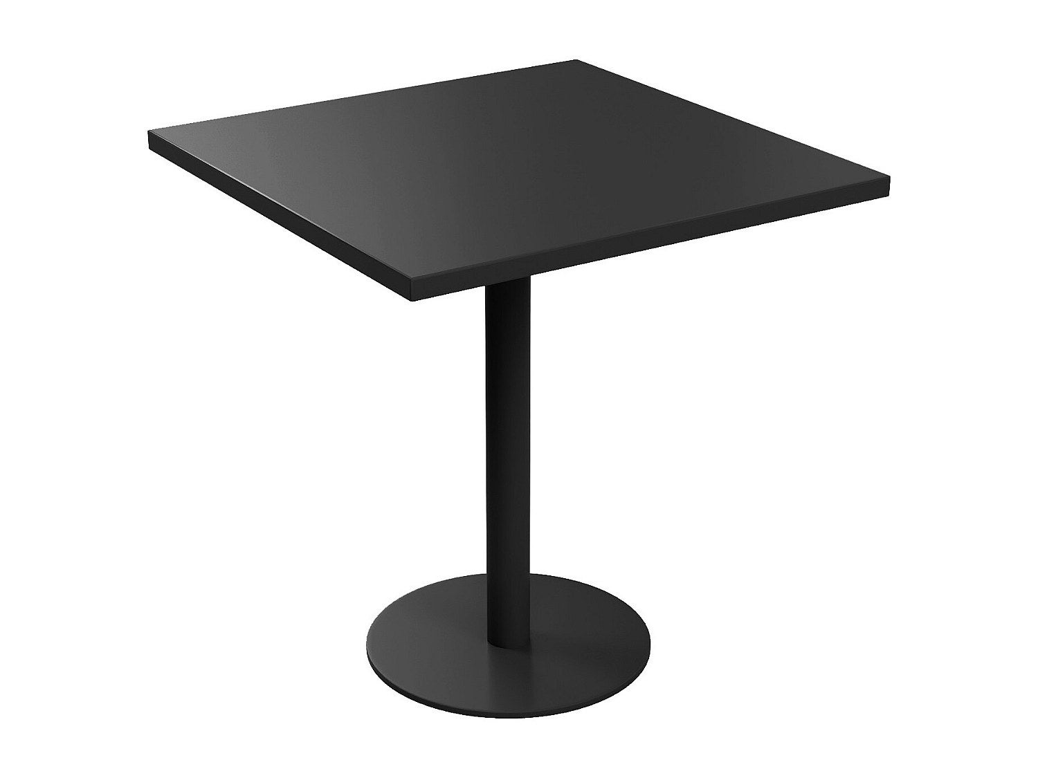 Kwadratowy stół ogrodowy szer. 70 cm z metalu - Czarny - NILY od MYLIA
