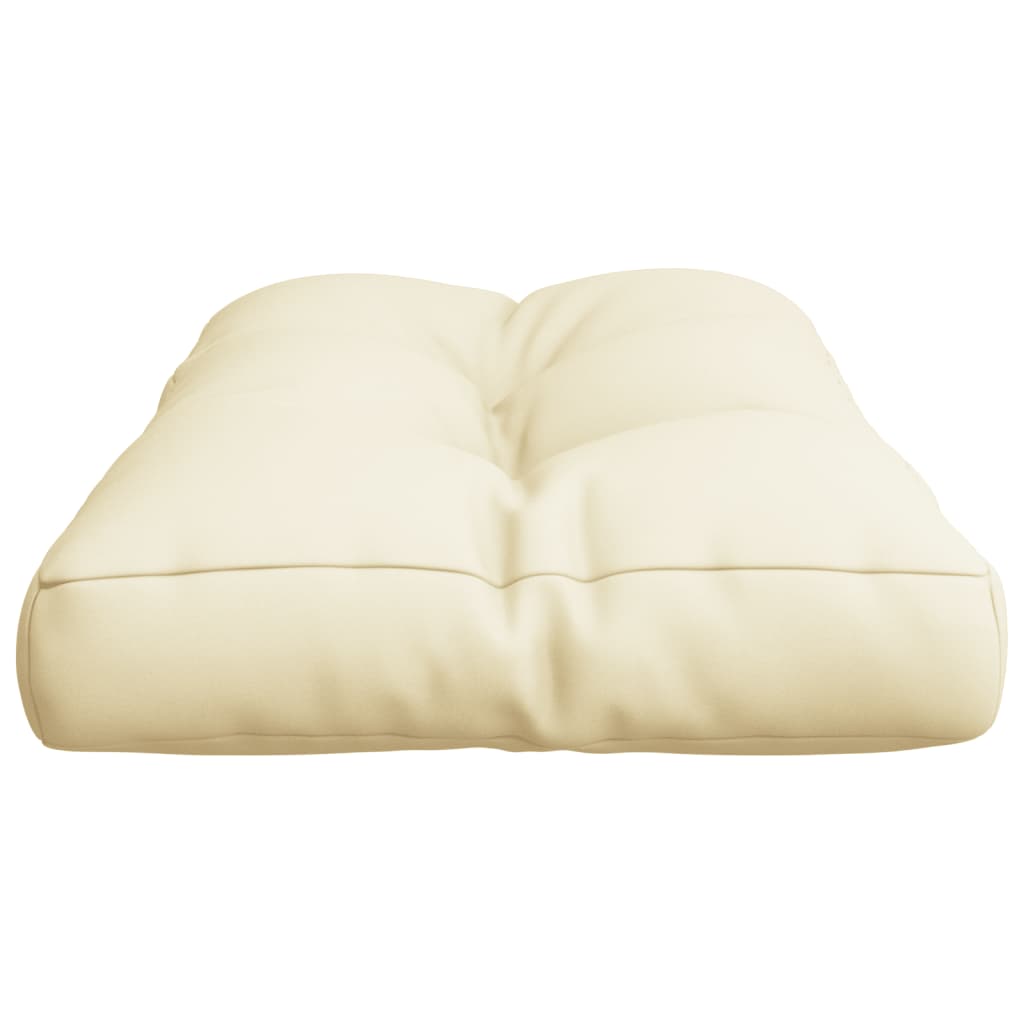 Cojín para sofá de palets tela crema 80x40x12 cm v0195 80 x 40 x 12 cm / Crema - 6