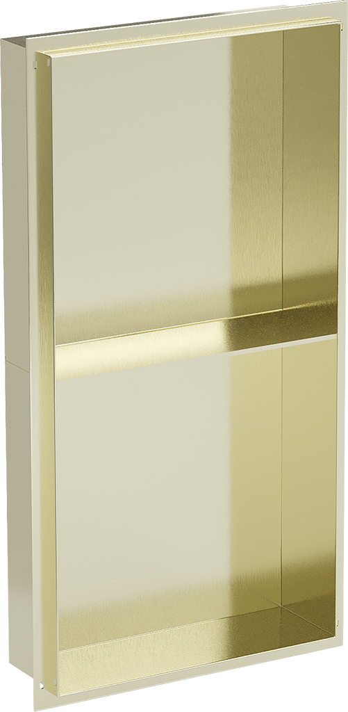 Mexen X-Wall-NR półka wnękowa bez kołnierza z półką 60 x 30 cm, złota szczotkowana - 1951603010S