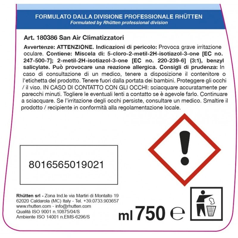 Désodorisant pour climatiseur Rhutten San 750 ml - 2