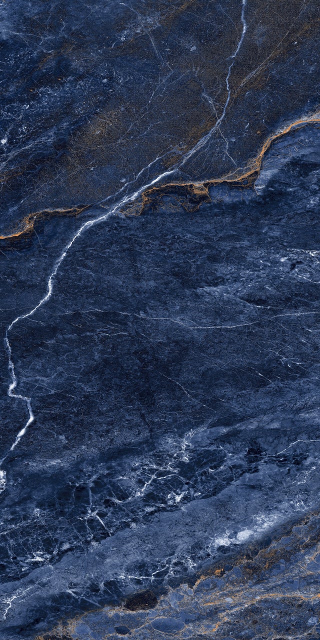 Carrelage sol / mur effet marbre bleu LYTHOS BLUE l.60 x L.120 cm Brilliant LIMCARO