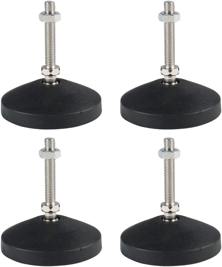 Picioare de nivelare reglabile M8x50x60 mm, pachet de 4, tip B. Glisiere pentru mese, scaune și mobilier. Bază de protecție pentru podea. 4buc