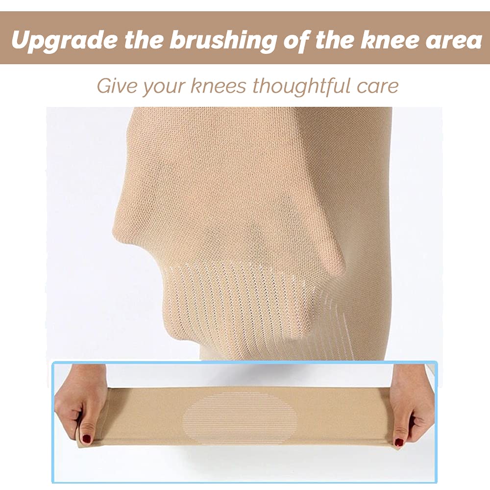pares de joelheiras aquecidas e respiráveis em malha de cashmere elástica para alívio de dores articulares e artrite, ideais para academia, corrida e - 4