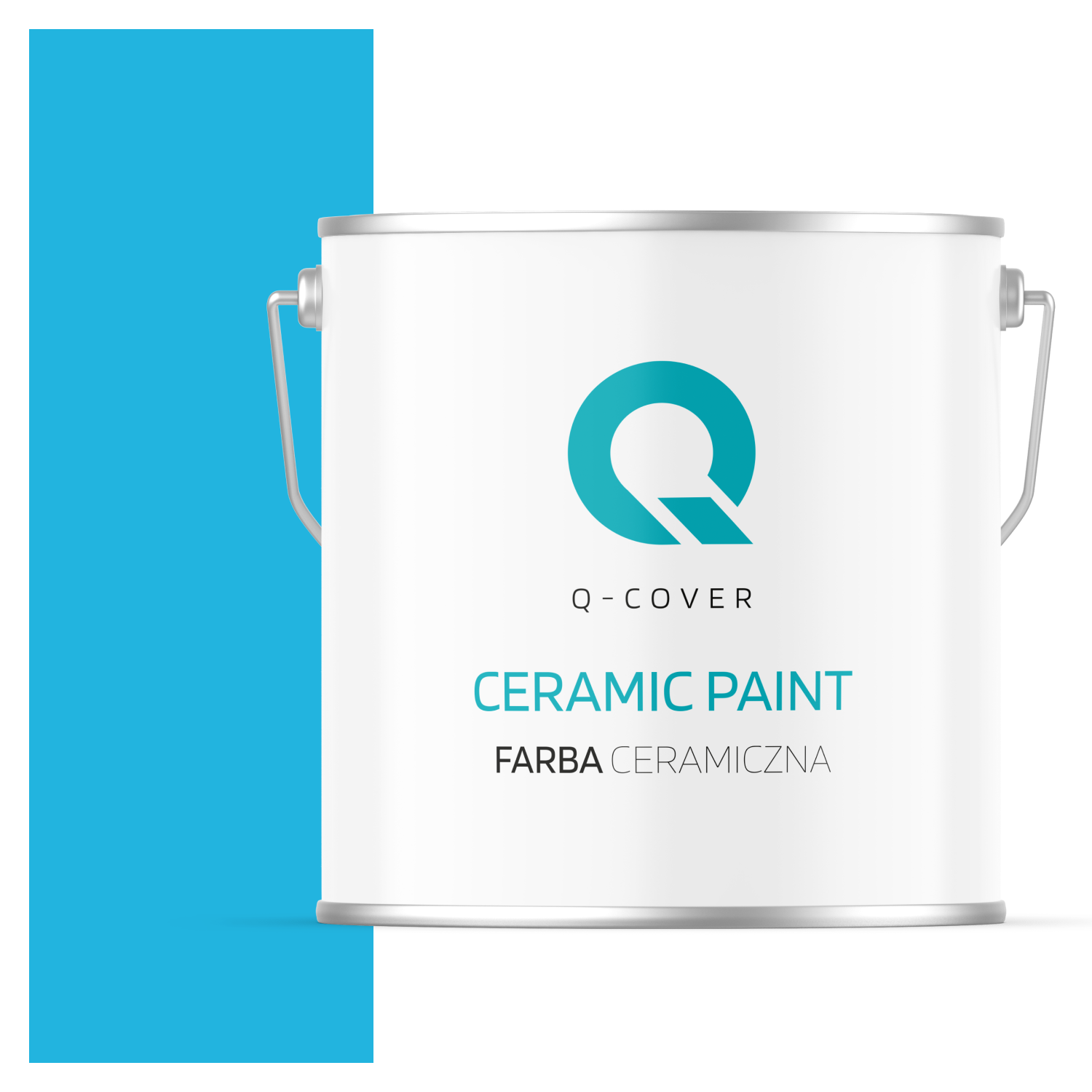 Farba Ceramiczna Do Ścian i Sufitów Q-Cover Niebieski H0340 Głęboki Mat 5L