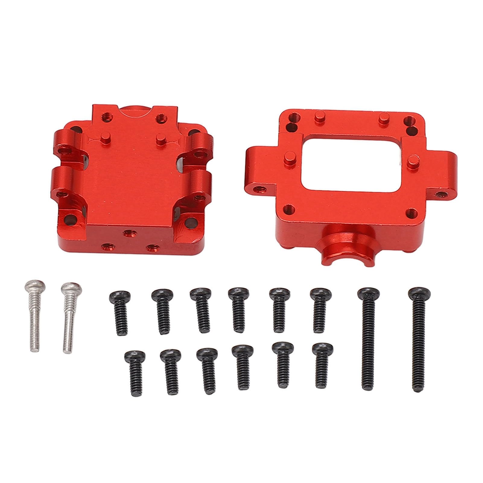 Cubierta De Caja De Cambios De Aluminio Para WLToys 144001 – Juego De Tapa Superior E Inferior Con Tornillos, Resistente Y Ligera, Para Mejorar La Durabilidad De Tu Coches RC