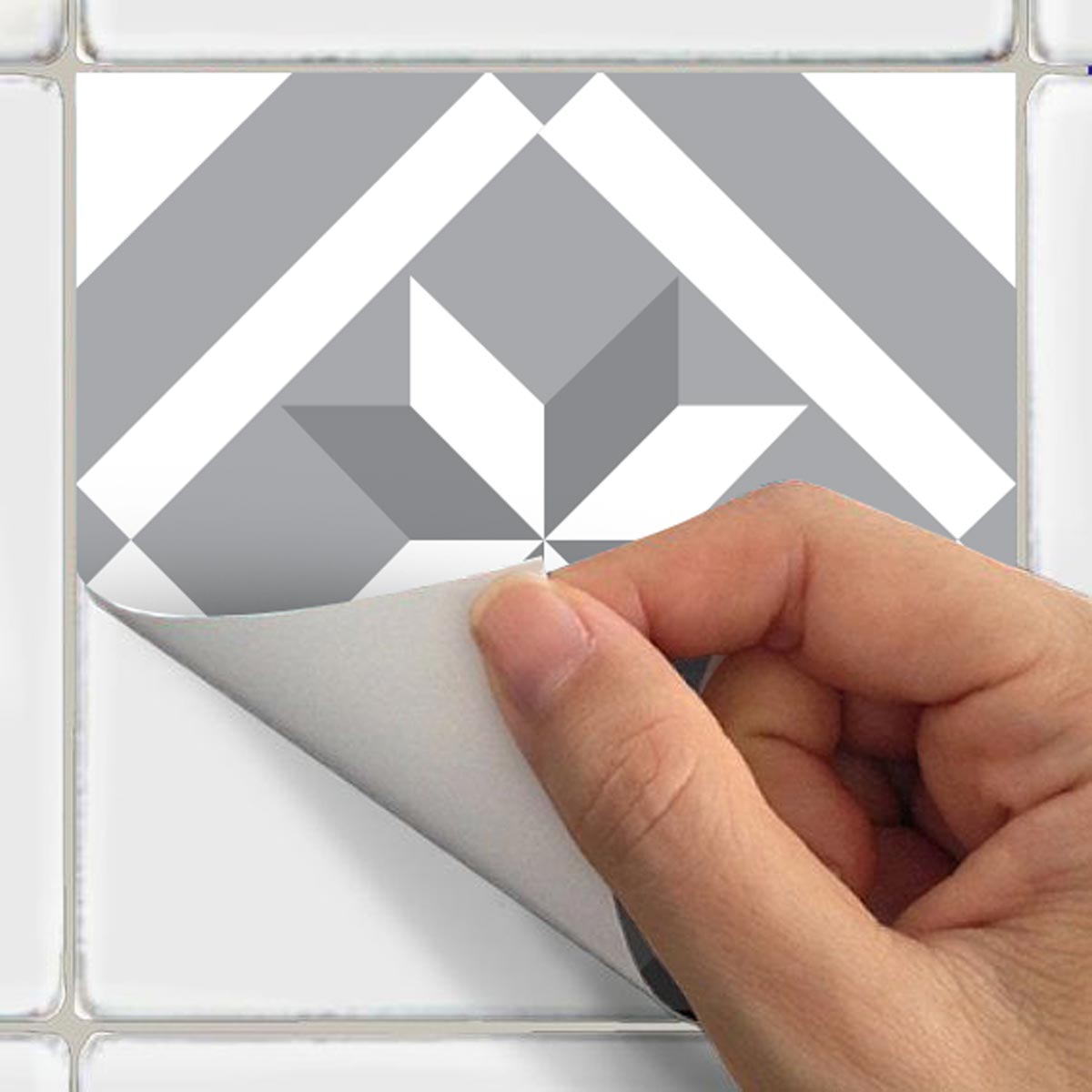 9 adesivi piastrelle di cemento azulejos carmelito - Sticker adesivo - adesivi murali - 9stickers40x40cm - 4