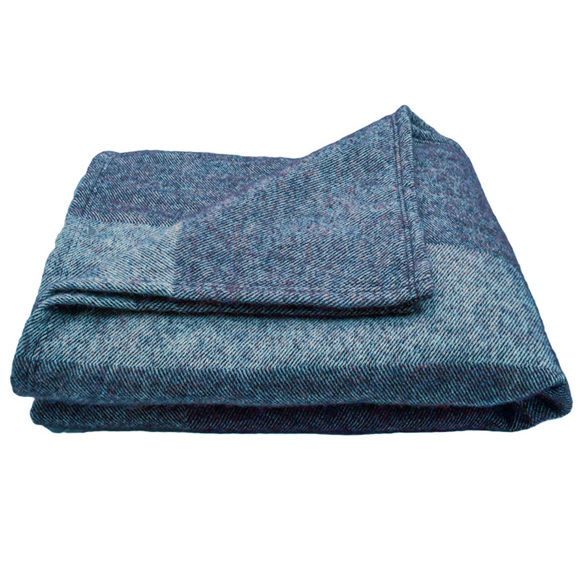 Plaid en laine mélangée - Bleu vif - Home All | H&M FR