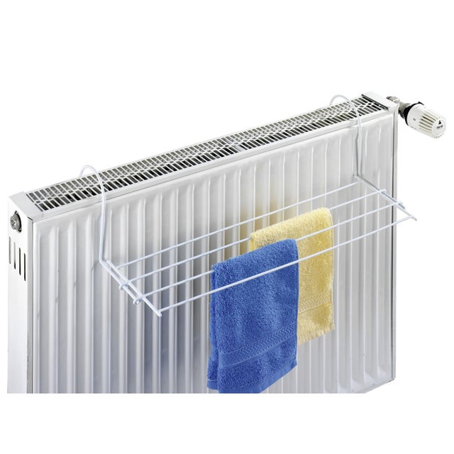 Sèche Linge Pour Radiateur Oli - L. 59 X L. 16 Cm - Blanc