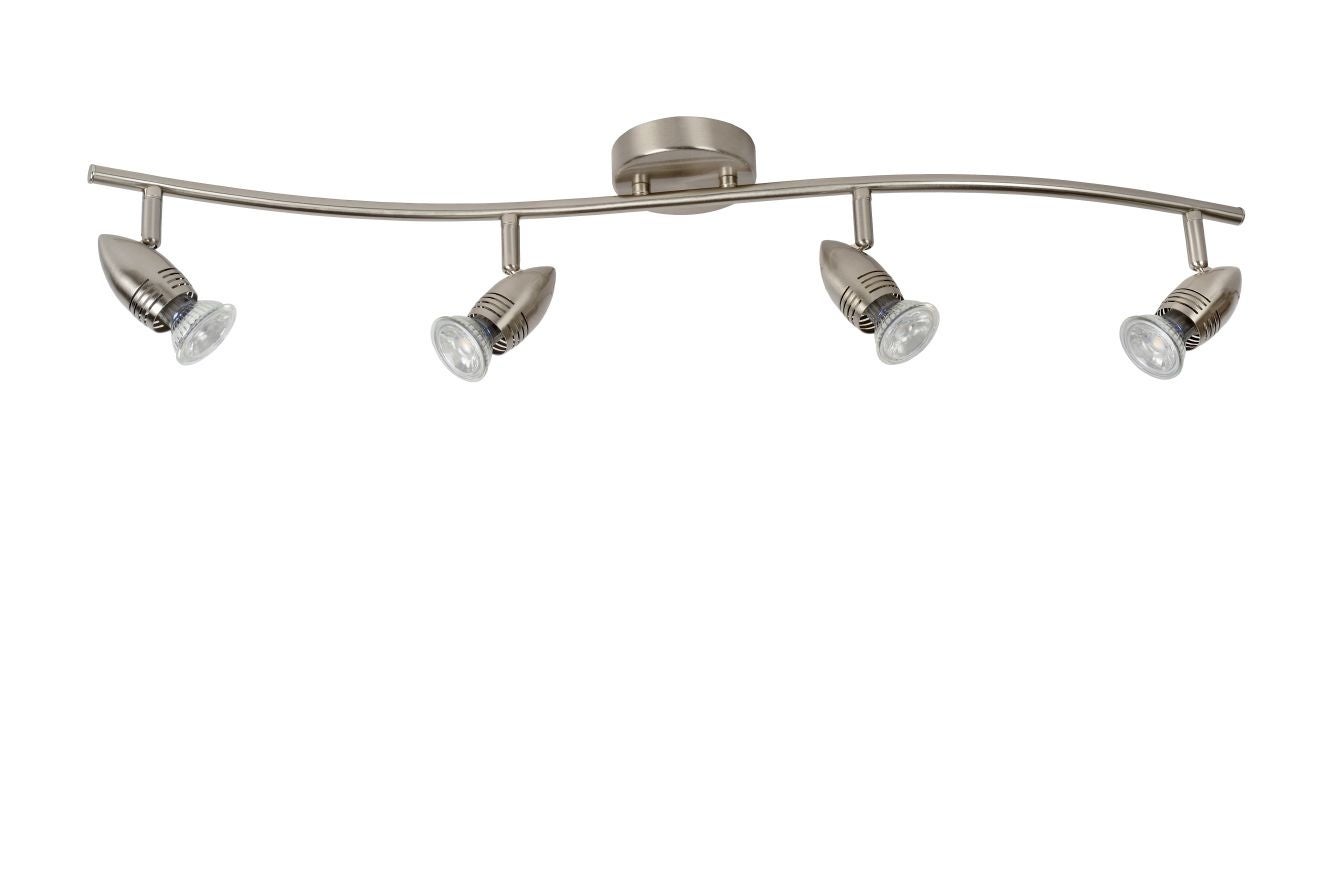 Spot plafond CARO-LED - Chrome Dépoli - 4xGU10 (MR16) - Lucide - 5