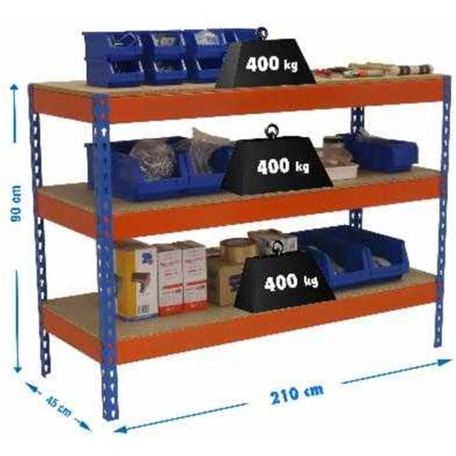 Banco da lavoro SIMONWORK BASIC 3 902145-3 BLU/ARANCIONE/LEGNO