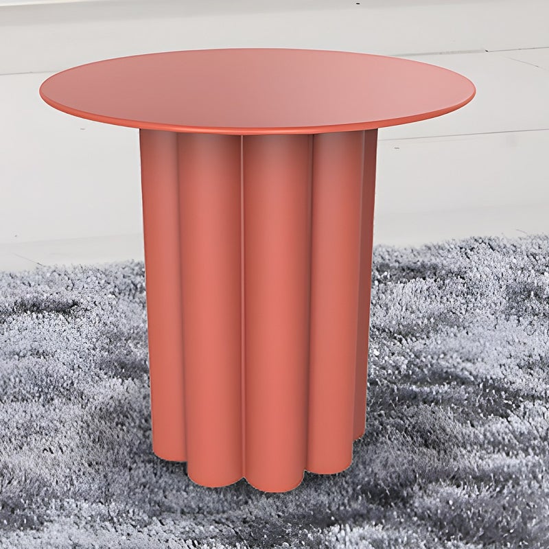 Stolik pomocniczy z metalu - Terakota - GAVOPI