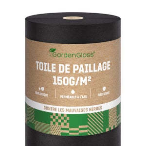 Tessuto Non Tessuto Anti-erbacce 150 G/m² – Rotolo 20x0,5 M, Resistente UV, Professionale, Nero