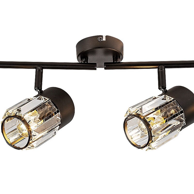 Reflektor sufitowy spot natynkowy Venaro listwa czarno-przezroczysty 4xE14x15W wym: 18 x 70 x 8 cm metal Rabalux