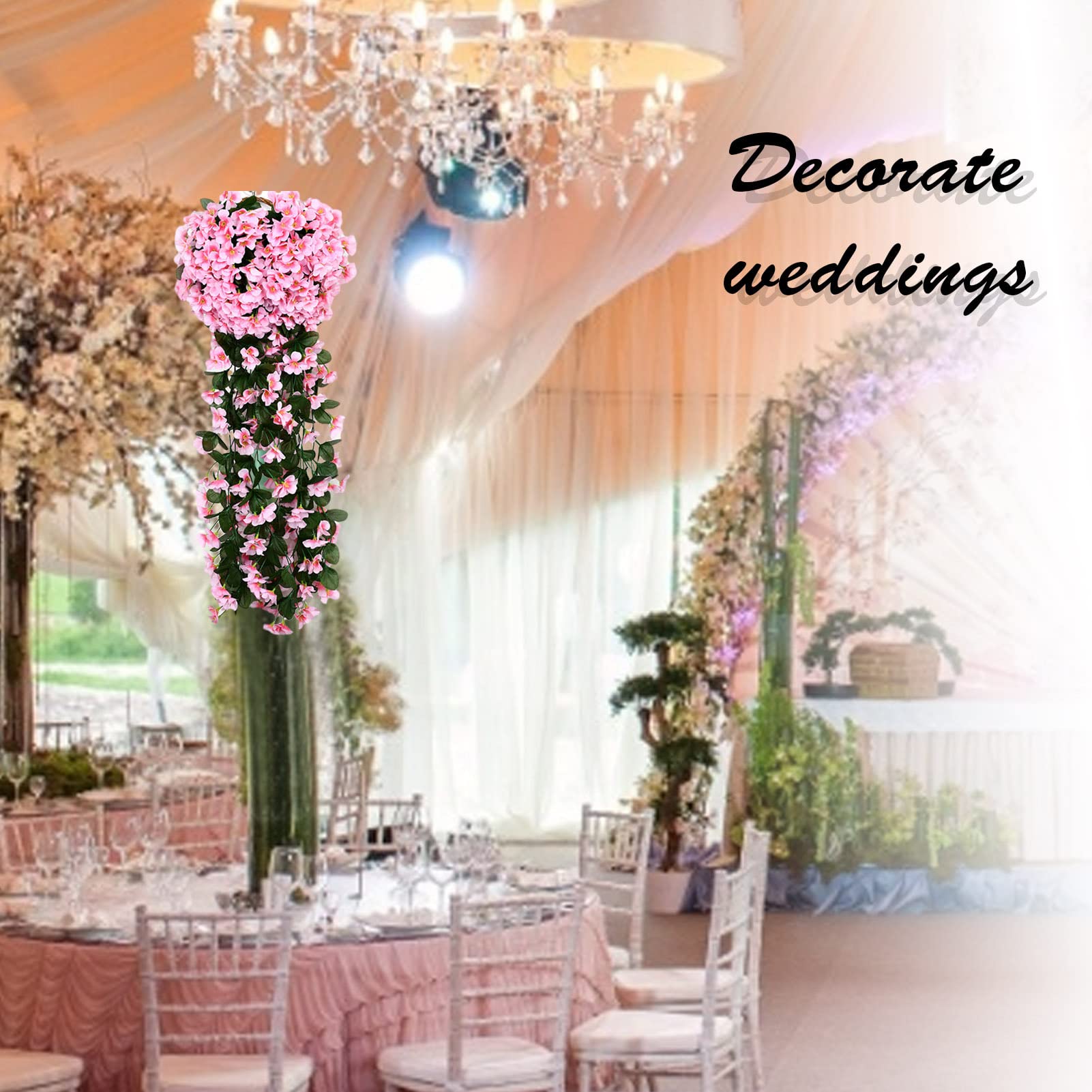 Decorazione Giardino Matrimoni 12 Mazzi Di Fiori Artificiali Per Esterni – Coloratissimi E Resistenti, Perfetti Per Giardino, Balcone E Matrimoni Fiori Artificiali 12 Mazzi