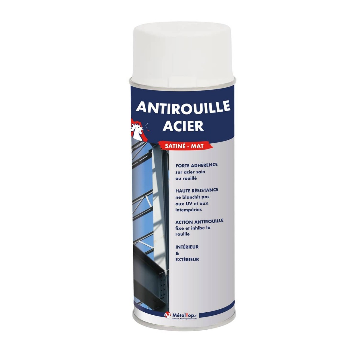 Antirouille Acier - Metaltop - Gris anthracite - RAL 7016 - Pot 15L - 6