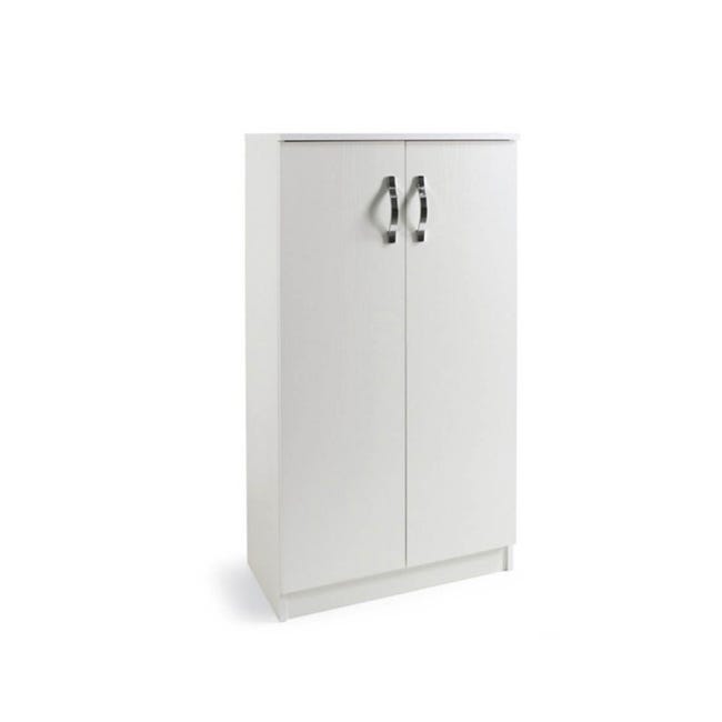 Scarpiera 2 Ante a Ribalta Slim Salvaspazio in Legno Bianco Moderno Scarpiera 2 Ante a Ribalta Slim Salvaspazio in Legno Bianco Moderno