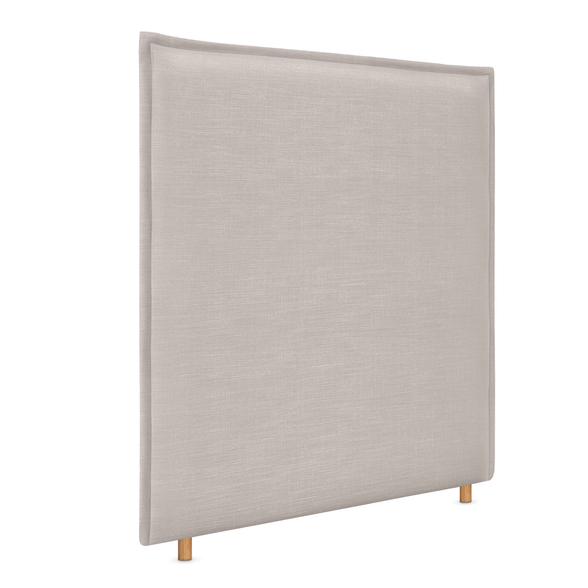 Dhome cabecero de lino natural liso con ribete hasta el suelo 110x120cm camas 105 - beige