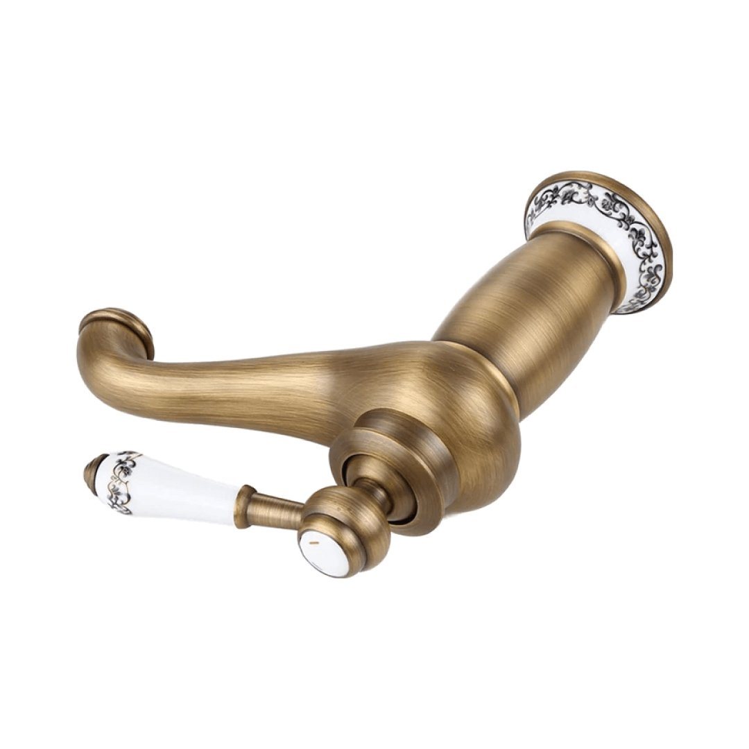 Valaz Robinet de lavabo rond rétro au design vintage - Série Mijares - 5